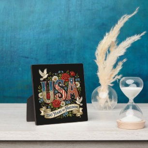 USA America 1776-2026 250 Years Freedom Plaque