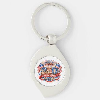 USA America 250th Anniversary Patriotic Keychain