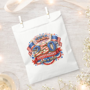 USA America 250th Anniversary Watercolor Patriotic Favor Bag