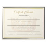 USA America Crown Certificates-Award Notepad