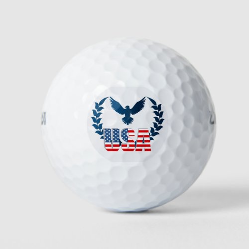 USA America Flag Design Golf Balls