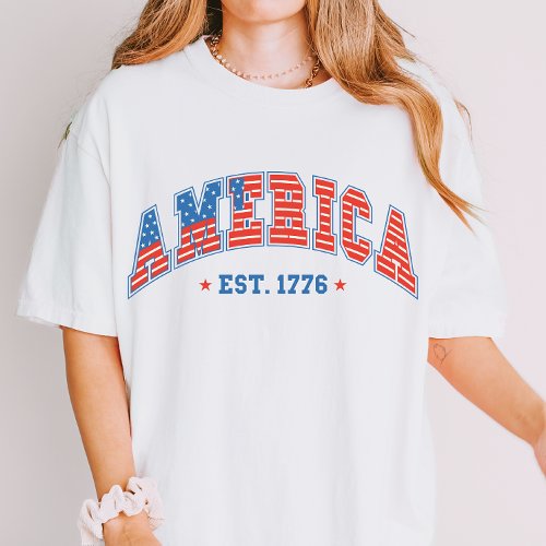 USA America Flag Independence Day 4th of July T_Shirt