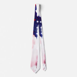 *~* USA America Flag Old Glory Patriotic Abstract Neck Tie