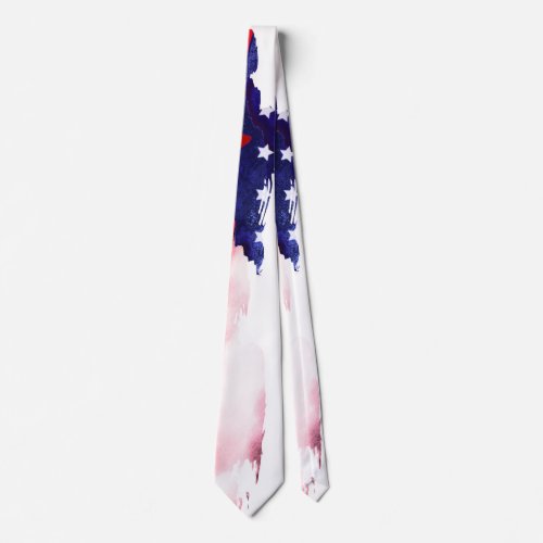  USA America Flag Old Glory Patriotic Abstract Neck Tie