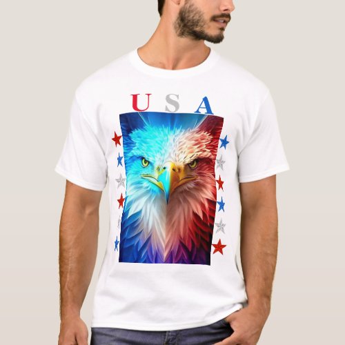 USA American Bald Eagle T_Shirt