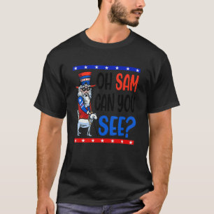 Usa American Blind Uncle Sam 4th Of July Men Wome T-Shirt