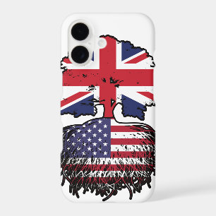 USA American British UK Tree Roots Flag iPhone 17 Case