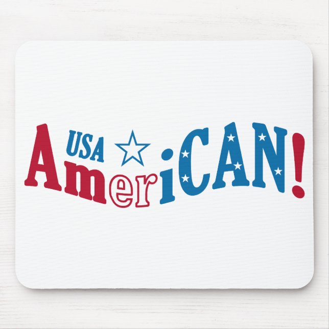 USA AmeriCAN! custom mousepad (Front)