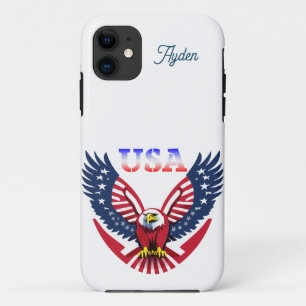 USA American Eagle Customizable  iPhone 11 Case