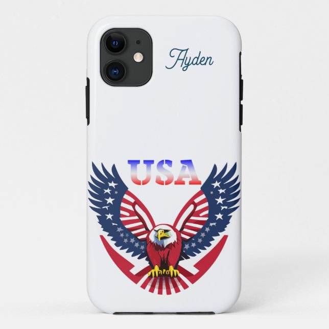 USA American Eagle Customizable  Case-Mate iPhone Case (Back)