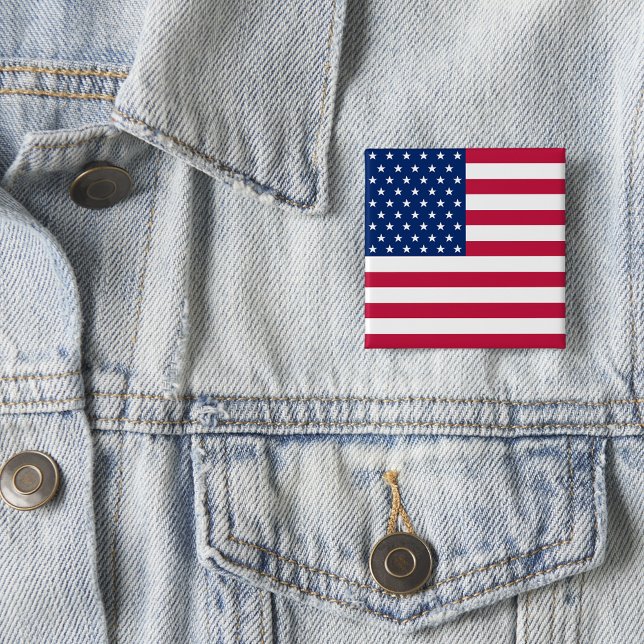 USA American Flag 4th of July Patriotic Election Pinback Button (USA American Flag 4th of July Patriotic Election Pinback Button)