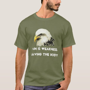 USA American Flag Bald Eagle Seal Quote T-Shirt