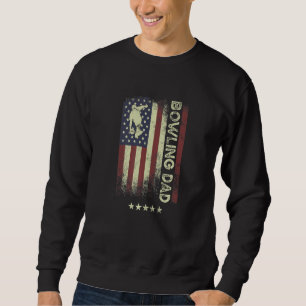 USA American Flag  Bowling Dad  1 Sweatshirt