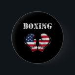 Usa American Flag Boxing Gloves 4th Of July Patrio Button<br><div class="desc">Usa American Flag Boxing Gloves 4th Of July Patriotic</div>