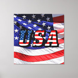 USA - American Flag Canvas Print