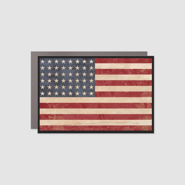USA American Flag Car Magnet (Front)