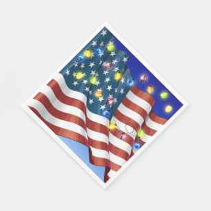 USA American Flag Celebration Napkins