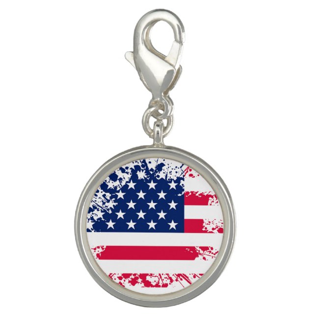 USA American Flag Charm (Front)