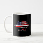 Usa American Flag Cityscape Denver Colorado Skylin Coffee Mug