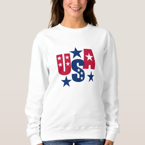 USA American Flag Colors Sweatshirt