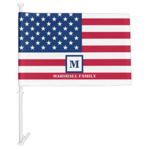 USA American Flag Customized Monogram 4th Of July