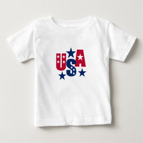 USA American Flag design Baby T_Shirt