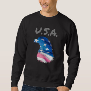 Usa American Flag Eagle Sweatshirt