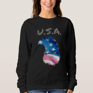 Usa American Flag Eagle Sweatshirt