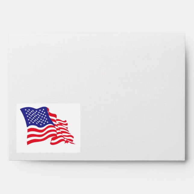 USA American Flag Envelope (Front)