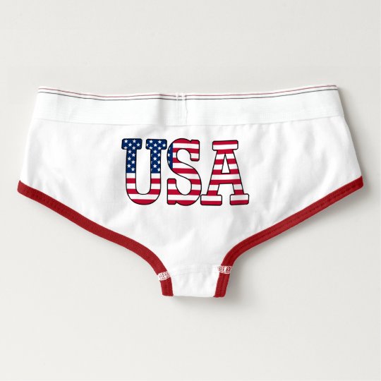 USA American Flag Girl's Underwear Panties