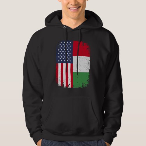 USA American Flag Italy Italian Hoodie