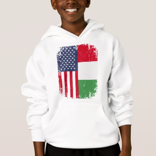 USA American Flag Italy Italian Hoodie