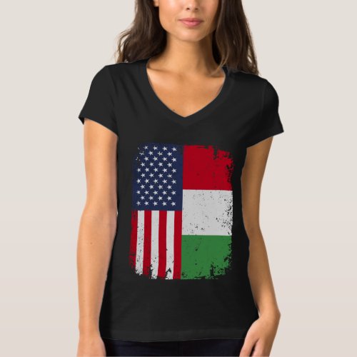 USA American Flag Italy Italian T_Shirt