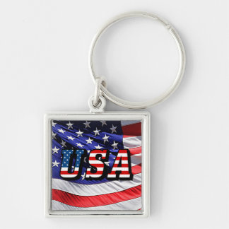 USA - American Flag Keychain