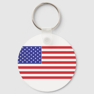 USA American Flag Keychain