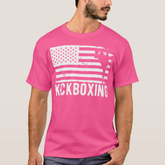 Usa American Flag Kickboxing Kickboxer T-Shirt