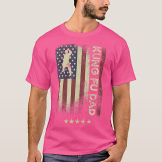 Usa American Flag - Kung Fu Dad T-Shirt