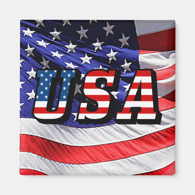 USA - American Flag Magnet (Front)