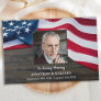 USA American Flag Memorial Photo Military Funeral Guest Book