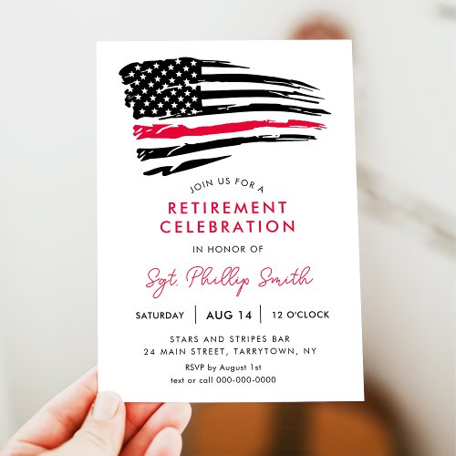 USA American Flag Military Police Retirement