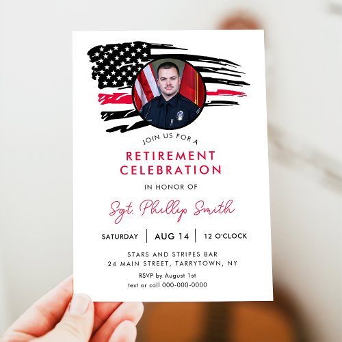 USA American Flag Military Police Retirement