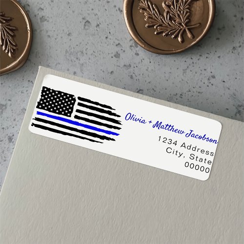 USA American Flag Military Retirement Party Label