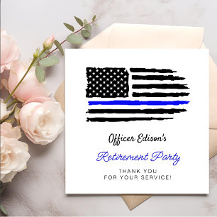 USA American Flag Military Retirement Party Paper Dinner Napkins