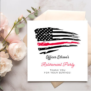 USA American Flag Military Retirement Party Paper Dinner Napkins