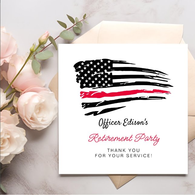 USA American Flag Military Retirement Party Paper Dinner Napkins (Creator Uploaded)