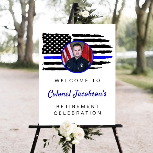 USA American Flag Military Retirement Welcome Sign