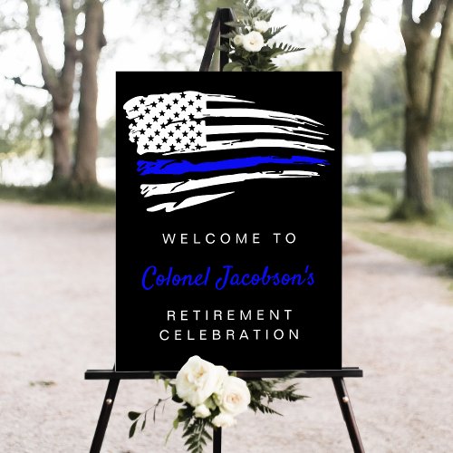 USA American Flag Military Retirement Welcome Sign