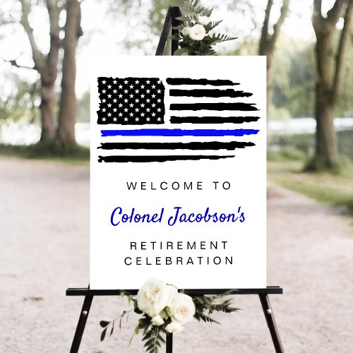 USA American Flag Military Retirement Welcome Sign