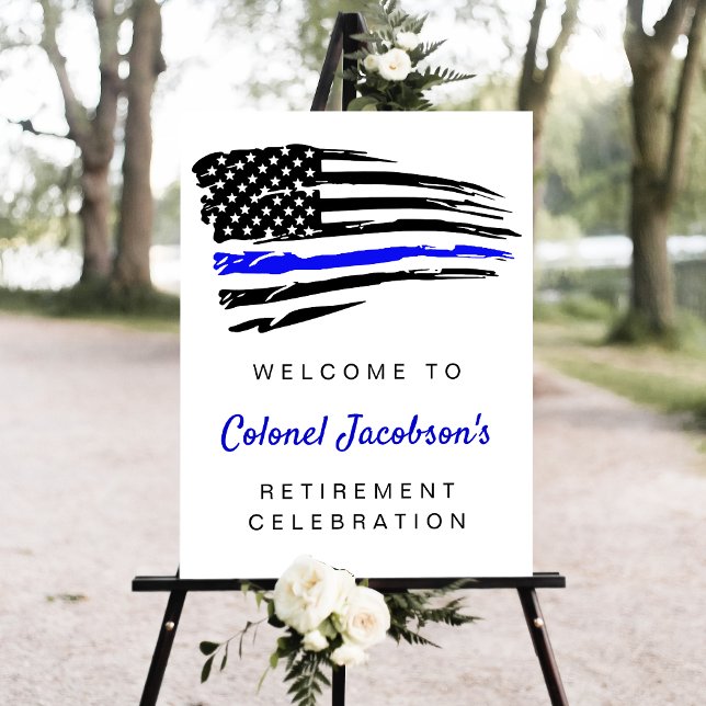 USA American Flag Military Retirement Welcome Sign (Creator Uploaded)