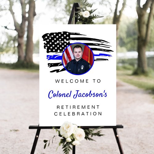USA American Flag Military Retirement Welcome Sign